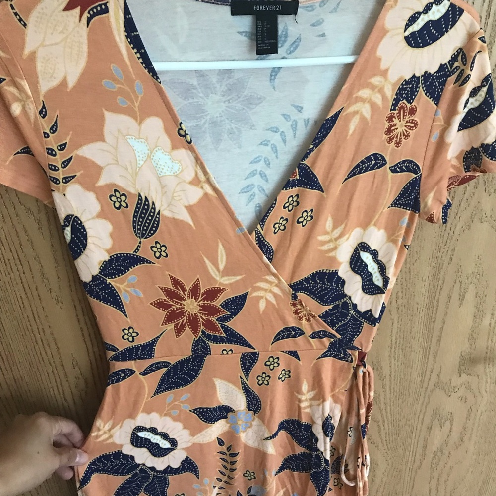Forever21 Knit Dress Faux wrap, Size SMALL